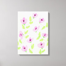 ピンクの花のウォールアートいくつかのサイズオプション