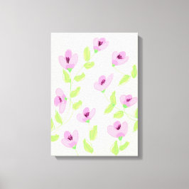 ピンクの花のウォールアートいくつかのサイズオプション キャンバスプリント