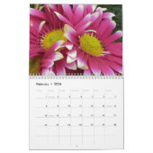 ピンクの花のウォールカレンダー カレンダー (2月 2026)