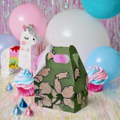 ピンクの花のカスケード特典ボックス フェイバーボックス