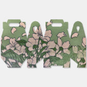 ピンクの花のカスケード特典ボックス フェイバーボックス (見開き)