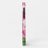 ピンクの花のカスタムネームフラワーアート Case-Mate iPhoneケース (裏面/左)