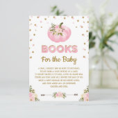 ピンクの花のカボチャはブックカードの秋のベビーを連れて来ます エンクロージャーカード (スタンド正面)