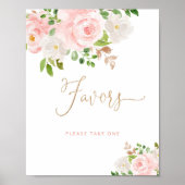 ピンクの花のギフト ポスター (正面)