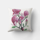 ピンクの花のクッション クッション (裏面)