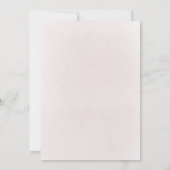 ピンクの花のクロス 確認書 招待状 (裏面)