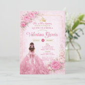 ピンクの花のケンセニェーラ・ブルーシュ プリンセス インビテーション (スタンド正面)