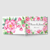 ピンクの花のゲストブック ゲストブック (全面)