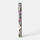 ピンクの花のコケット柄 iPhone 16ケース (左側面)