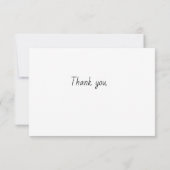 ピンクの花のサンキューカード サンキューカード (裏面)