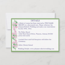 ピンクの花のディテールが付いたセージカラーのカード