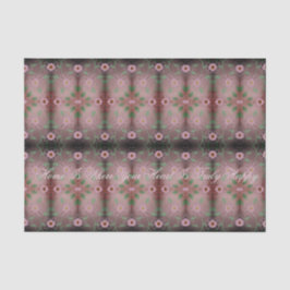 ピンクの花のデザイン 薄葉紙