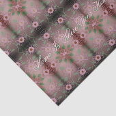 ピンクの花のデザイン 薄葉紙 (詳細)