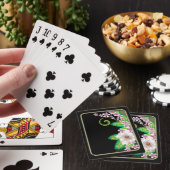 ピンクの花のトランプ トランプ (インサイチュ)