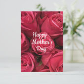 ピンクの花のハッピー マザーズ デー カード (スタンド正面)