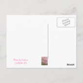 ピンクの花のハナミズキ ポストカード (裏面)