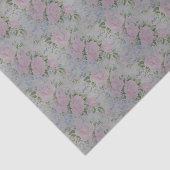 ピンクの花のバラ ヴィンテージ 薄葉紙 (詳細)