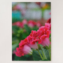 ピンクの花のパズル
