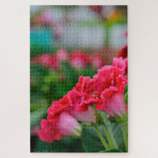 ピンクの花のパズル ジグソーパズル