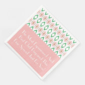 ピンクの花のパターンアクセント (コーナー)