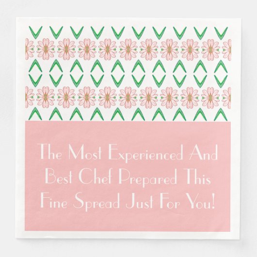 ピンクの花のパターンアクセント (正面)