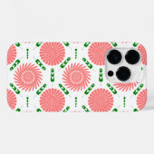 ピンクの花のパターン Case-Mate iPhoneケース (裏面 (横))