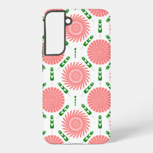 ピンクの花のパターン SAMSUNG GALAXY S22+ケース