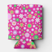 ピンクの花のパワー 缶クーラー (裏面)