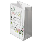 ピンクの花のフォーエバースタートステモロー リハーサル スモールペーパーバッグ (正面アングル)