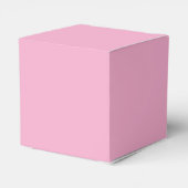 ピンクの花のブライズシャワー フェイバーボックス (裏面サイド)