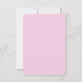 ピンクの花のブリジャートン テーマ, ブライダル ティー リージェンシー 招待状 (裏面)