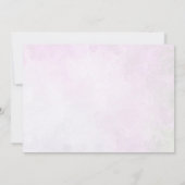 ピンクの花のプリンセスシャワーの写真 サンキューカード (裏面)