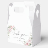ピンクの花のベビーシャワーファバー箱 フェイバーボックス (オープン)