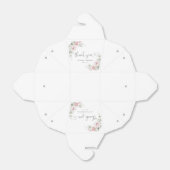 ピンクの花のベビーシャワーファバー箱 フェイバーボックス (折り畳みなし)