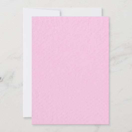 ピンクの花のベビーシャワー招待状 – 編集可能なテンプレート 招待状 (裏面)