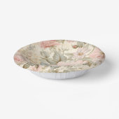 ピンクの花のペーパーボウル ペーパーボウル (傾斜あり)