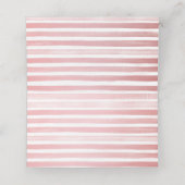 ピンクの花のボヘミアンチックな結婚式の席札 折り畳み式 プレイスカード (内部開封)