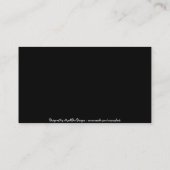 ピンクの花のボーダー名刺 名刺 (裏面)