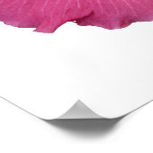 ピンクの花のポスター ポスター (角)