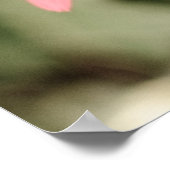 ピンクの花のポスター ポスター (角)