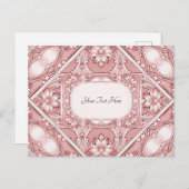 ピンクの花のポストカード ポストカード (正面/裏面)