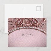 ピンクの花のポストカード ポストカード (正面/裏面)