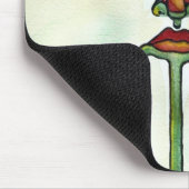 ピンクの花のマウスパッド マウスパッド (コーナー)