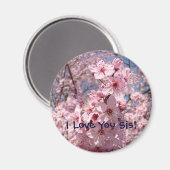 ピンクの花のマグネット愛お姉ちゃん！マゲッツ マグネット (正面/裏面)