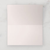 ピンクの花のマーケット フレッシュ フラワーの折り畳まれたプレース カード (内部開封)