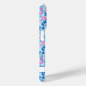 ピンクの花のモノグラム入りフラミンゴ Case-Mate iPhoneケース (裏面 / 右)