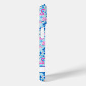 ピンクの花のモノグラム入りフラミンゴ Case-Mate iPhoneケース (裏面 / 右)