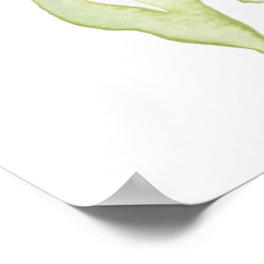 ピンクの花のローズゴールドのウェディングシャワーの歓迎の看板 ポスター (角)