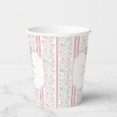 ピンクの花のワイルドフラワーのコケッティ 紙コップ (右)