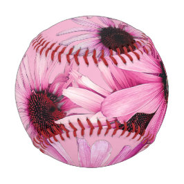 ピンクの花の上の蜂 野球ボール
